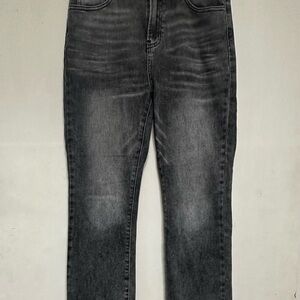 Women's High Rise Black/Gray Wash Jeans